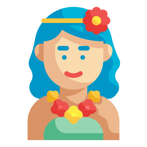 Hawaiian people user beach icon Hawaiian people user beach icon