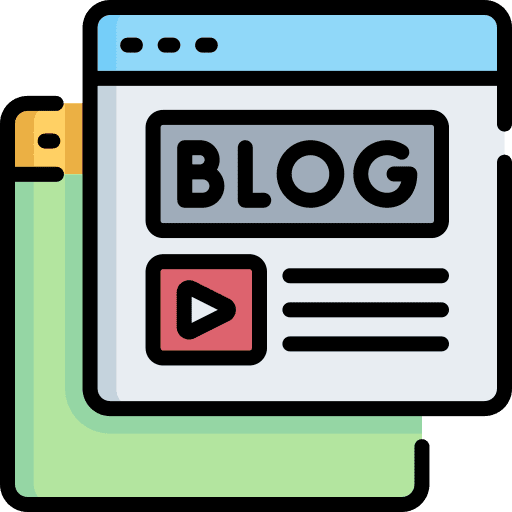 Blogging interface blog internet icon