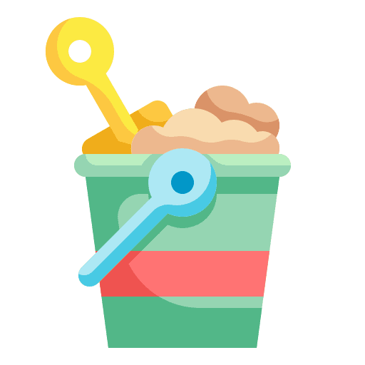 Bucket beach bucket vacation icon Bucket beach bucket vacation icon
