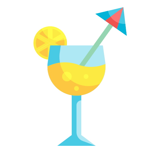 Cocktail food and restaurant alcohol beverage icon Cocktail food and restaurant alcohol beverage icon