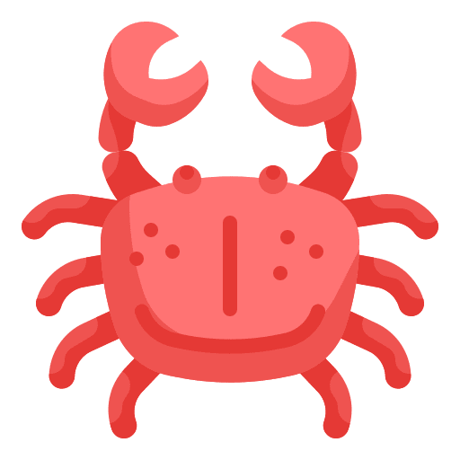Crab aquatic seafood aquarium icon Crab aquatic seafood aquarium icon