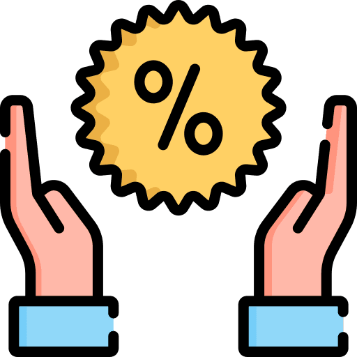 Commission discount sales promotion icon Commission discount sales promotion icon