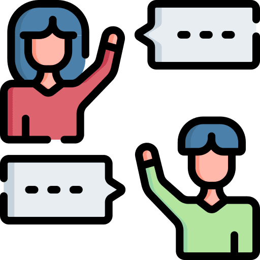 Communication speaking speech conversation icon Communication speaking speech conversation icon