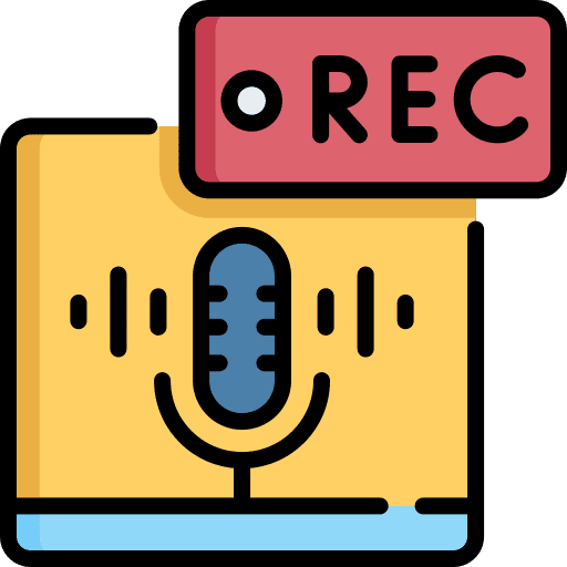 Recording mic program voice recorder icon Recording mic program voice recorder icon