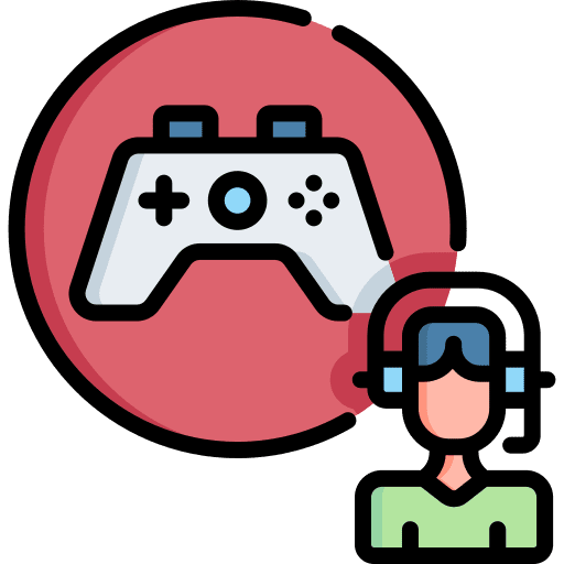 Gamer live streaming man influencer icon Gamer live streaming man influencer icon