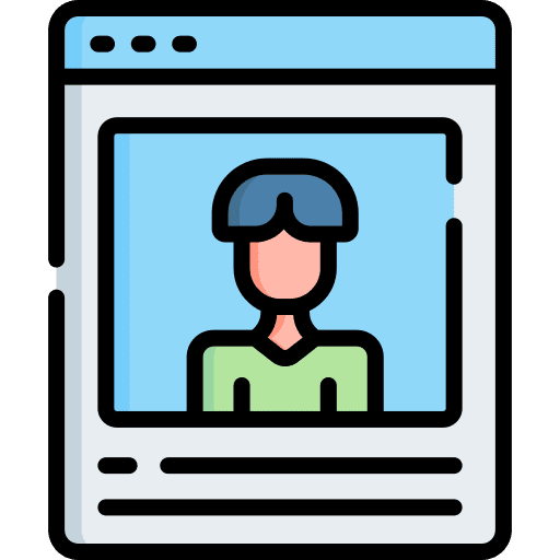 Image man user browser icon Image man user browser icon