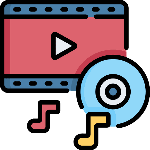 Music video player multimedia option movie icon Music video player multimedia option movie icon
