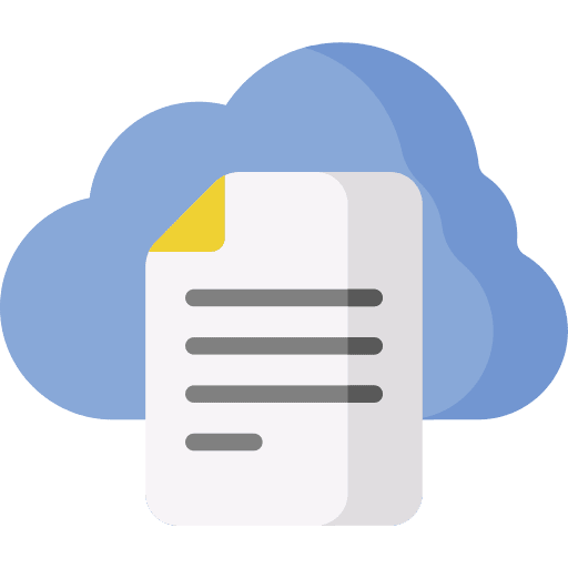 Elearning online learning digital library file icon