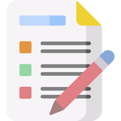 Exam examination list file icon