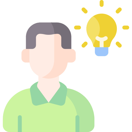Idea intelligence people human icon Idea intelligence people human icon