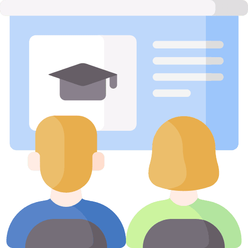 Learning classroom people training icon Learning classroom people training icon