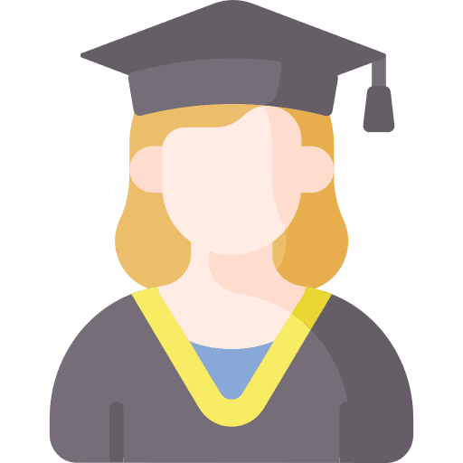 Student advanced training mortarboard alumni icon Student advanced training mortarboard alumni icon