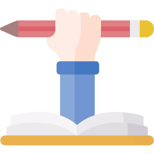 Study learning pencil reading icon