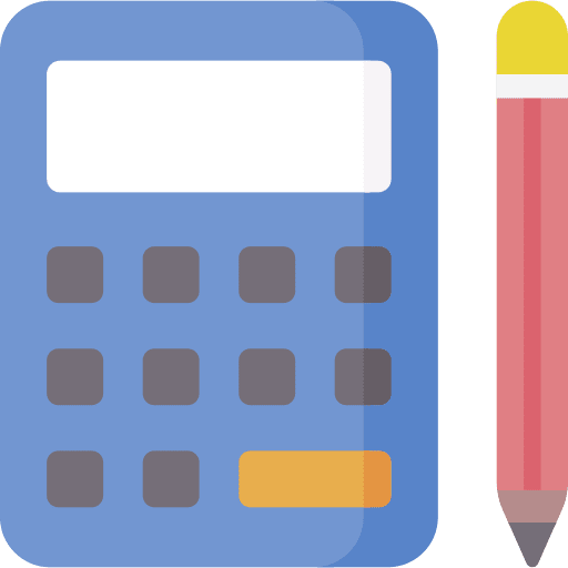 Calculator economy pencil education icon Calculator economy pencil education icon