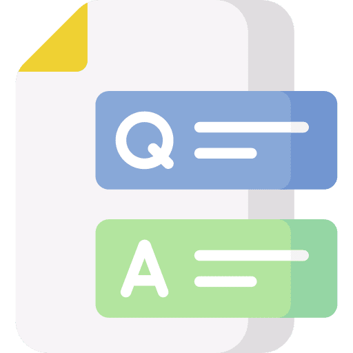Question chat bubbles education faq icon Question chat bubbles education faq icon