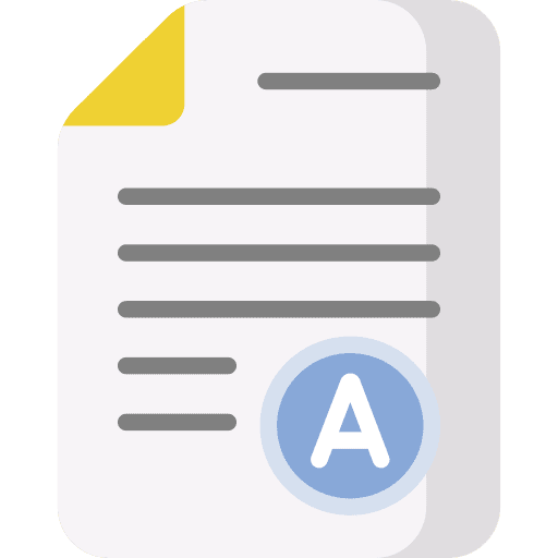 Test mark education score icon Test mark education score icon