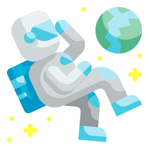 Astronaut space universe occupation icon