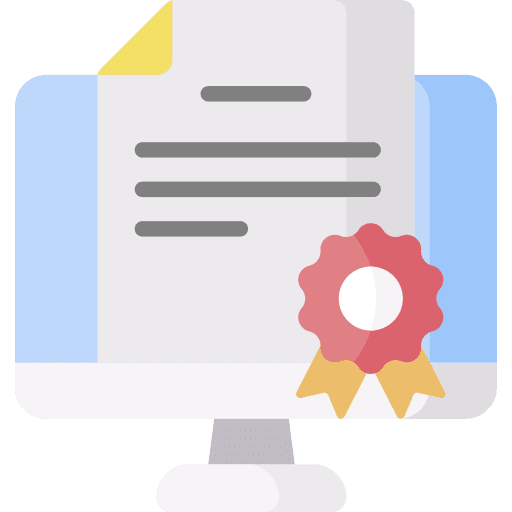 Certificate badge certificate degree icon Certificate badge certificate degree icon