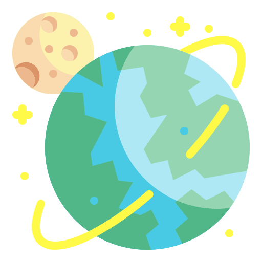 Earth space world global icon