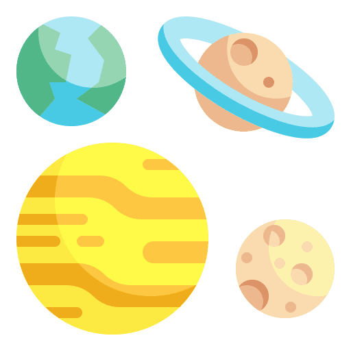 Planets miscellaneous science universe icon