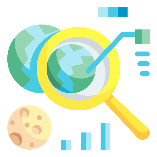 Research miscellaneous astronomy planet icon