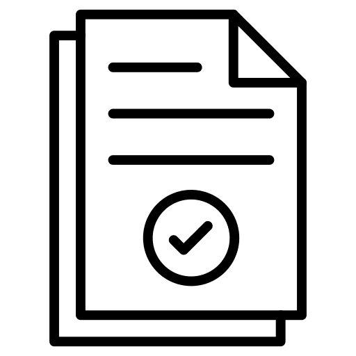 Agreement files and folders document contract icon