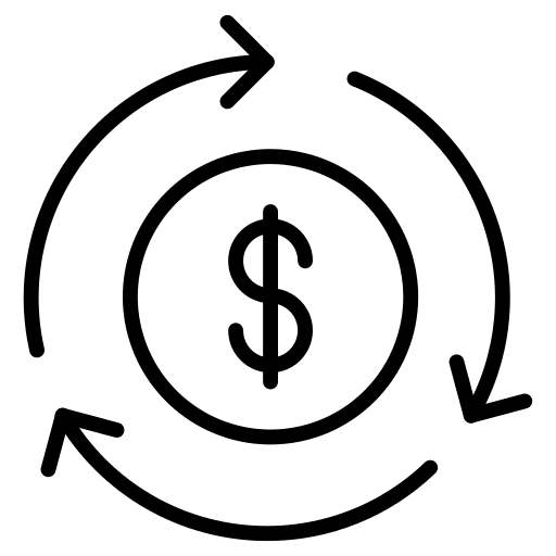 Dollar business and finance exchange currency icon