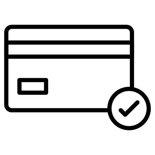 Credit card business and finance credit card payment method icon