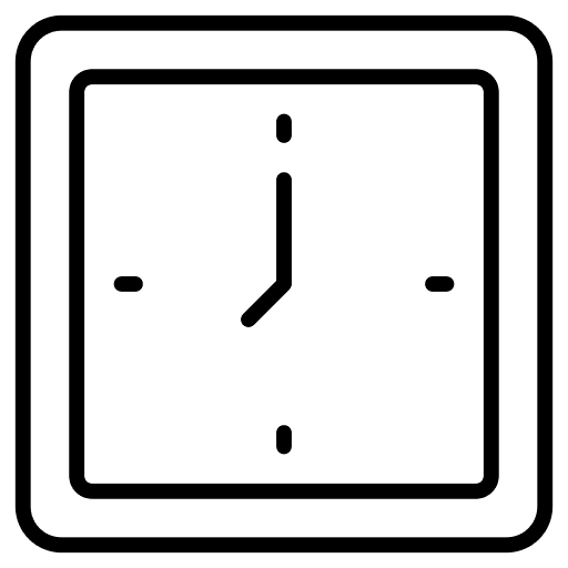 Clock wall clock hour watch icon