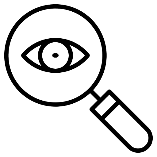Magnifier glass zoom preview icon