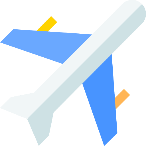 Airplane transportation fly aircraft icon