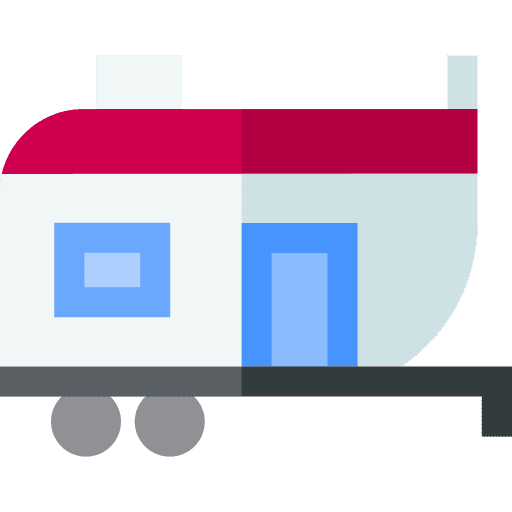 Caravan transportation trailer vehicle icon Caravan transportation trailer vehicle icon