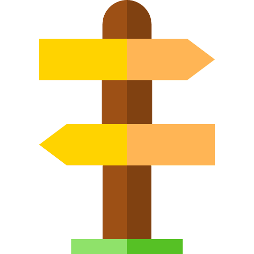 Direction signpost signboard right way icon Direction signpost signboard right way icon