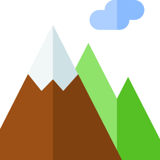 Mountain nature scenery landscape icon Mountain nature scenery landscape icon