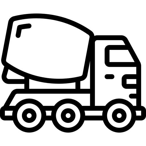 Mixer truck industry concrete truck vehicle icon