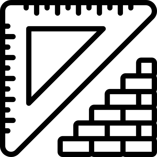 Measuring labor measuring construction and tools icon