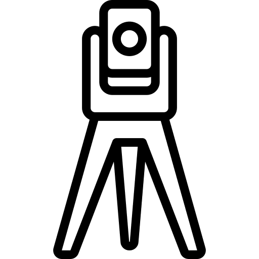 Measuring scanning land construction and tools icon