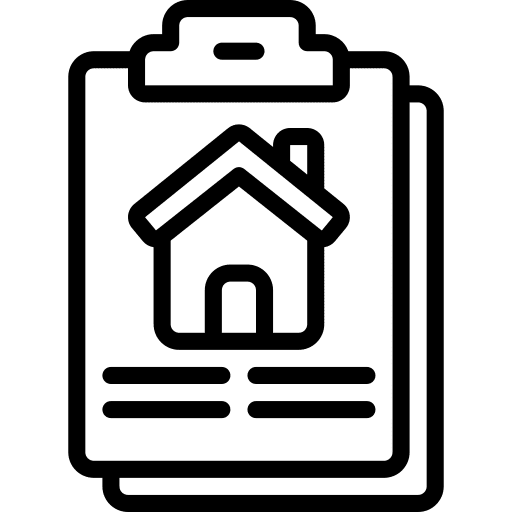 Clipboard information home housing icon