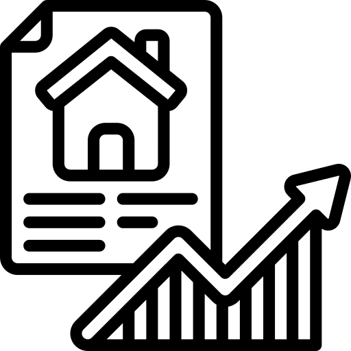 Document housing up arrow permission icon