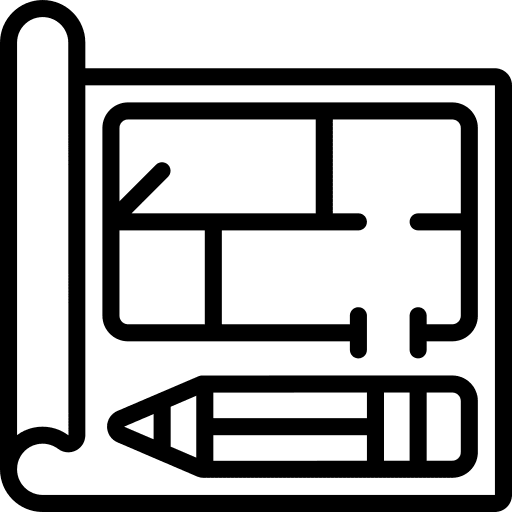 Floor plan architecture blueprint house icon