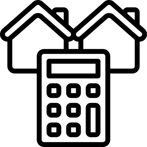 Calculator real estate architecture budget icon