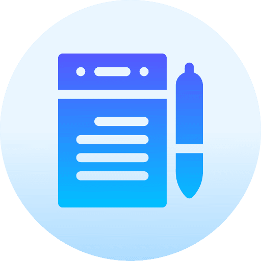 Notepad writing tool interface notebook icon