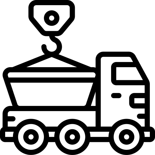 Skip hook skip crane icon