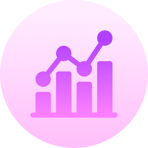 Statistics analytics business business and finance icon