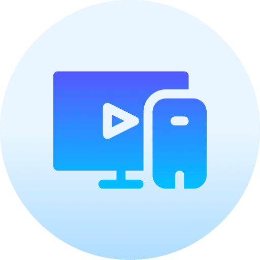 Responsive video player interface browser icon Responsive video player interface browser icon