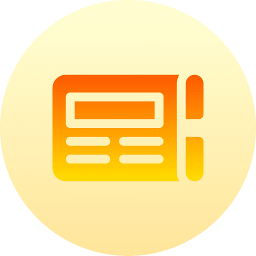 Newspaper journal communications news report icon Newspaper journal communications news report icon