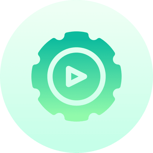 Settings multimedia option music and multimedia play button icon Settings multimedia option music and multimedia play button icon