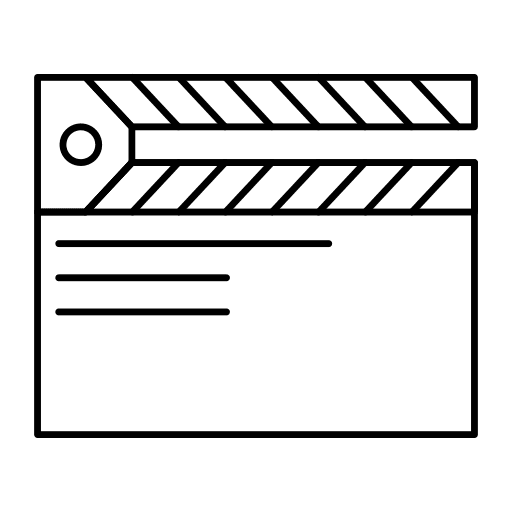 Clapperboard entertainment movie clapperboard icon