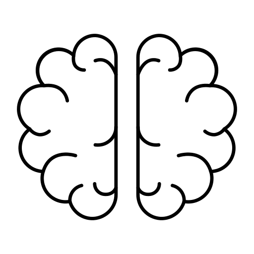 Mind brain healthcare and medical body part icon