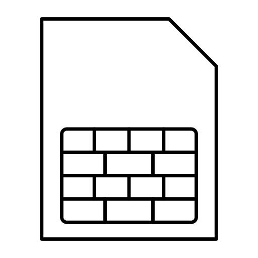 Sim card sim sim card chip icon